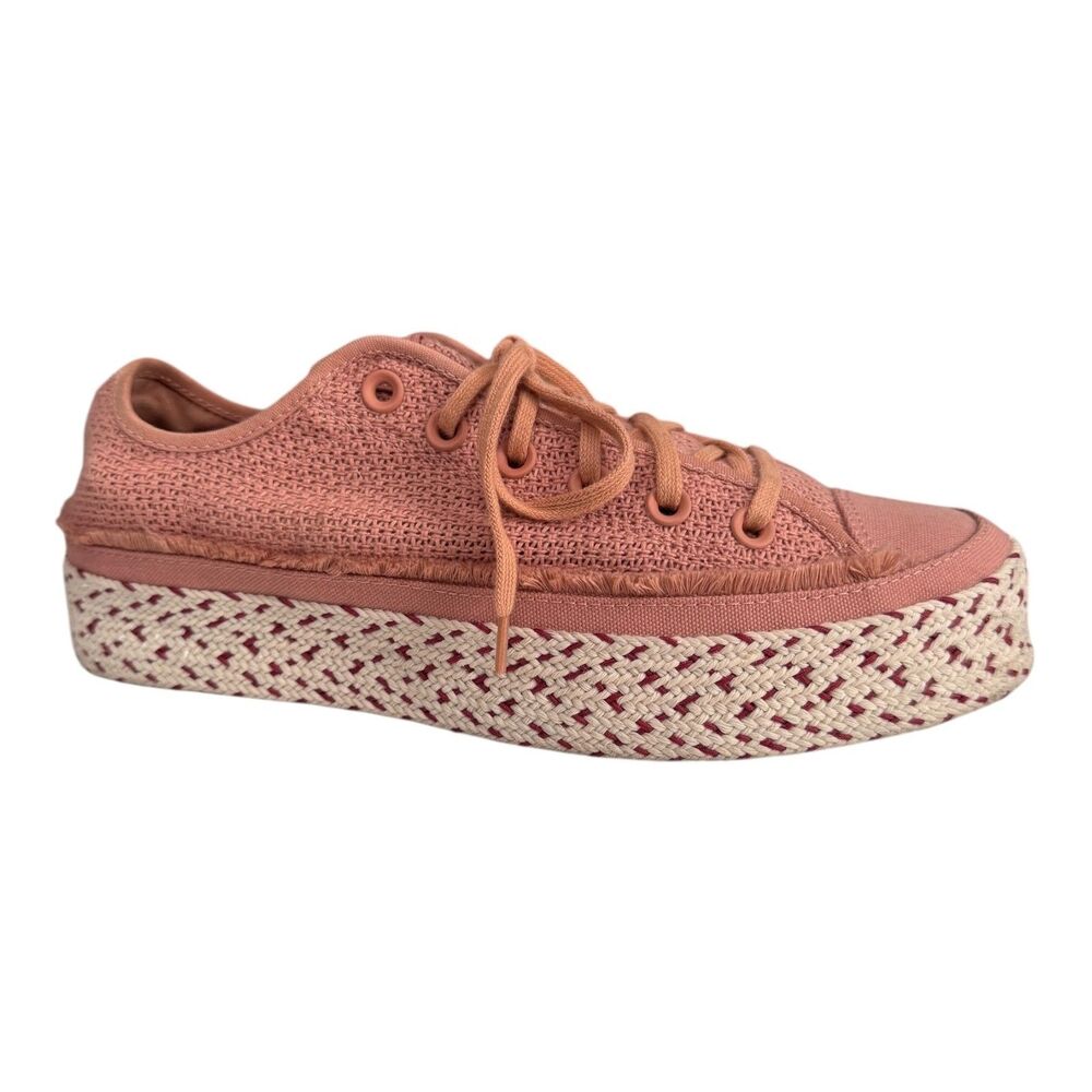 Converse All Star Platform Shoes Womens 9.5 Breezy Espadrille Sneakers 567687C